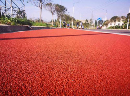 彩色陶瓷颗粒防滑路面